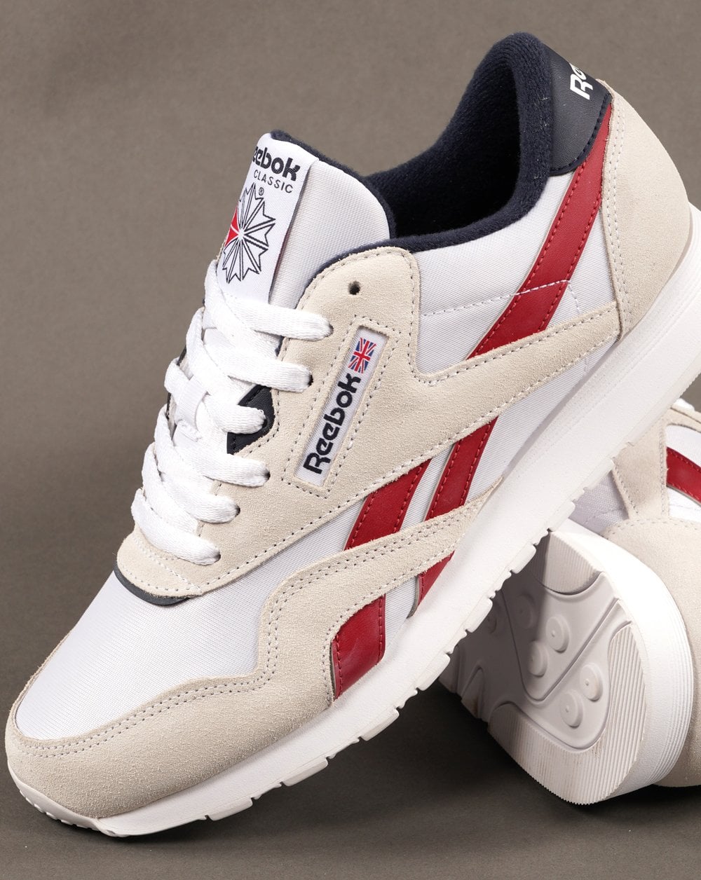 Reebok Classic Nylon Sneakers Weiß Rot Marine
