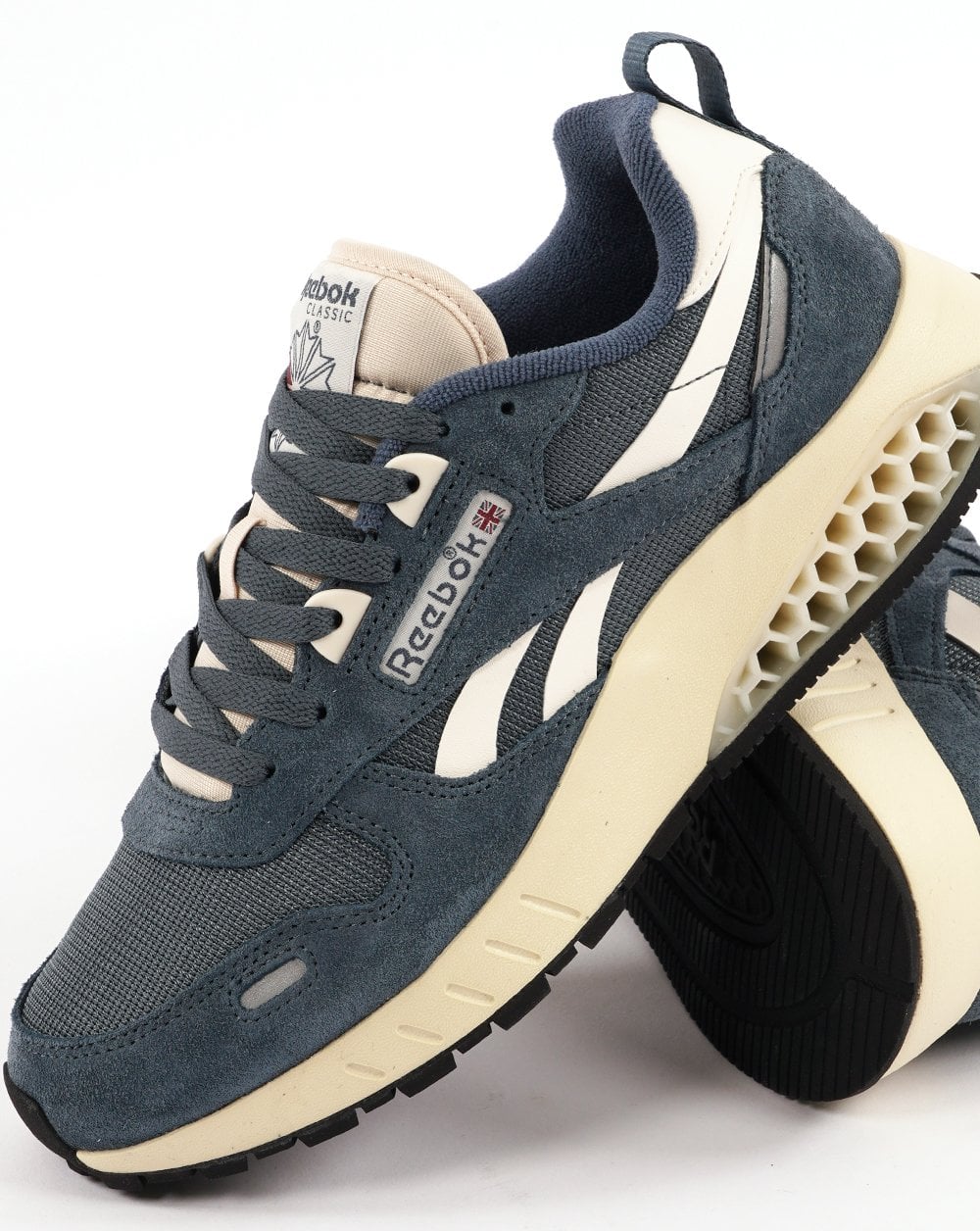 Reebok Classic Leather Hexalite Trainers Blue/Chalk