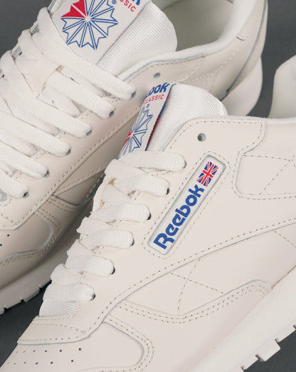 Reebok Classic Leather Sneakers Kreide/Blau/Rot