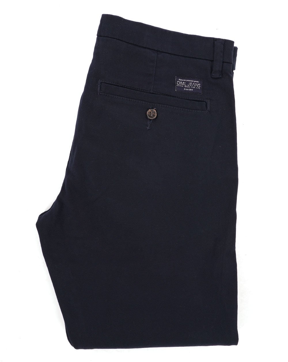 80s Casual Classics Strukturierte Chinohose Marineblau