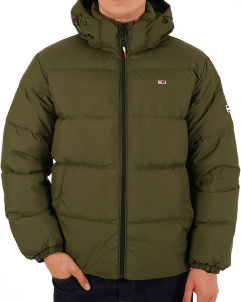 Tommy Jeans Essential Down Jacket Olive Green