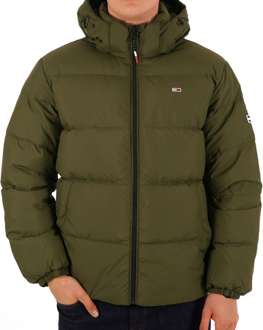 Tommy Jeans Essential Daunenjacke Olivgrün