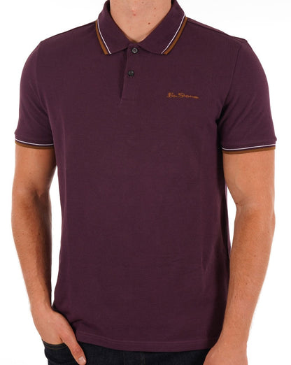 Ben Sherman Poloshirt Pflaume