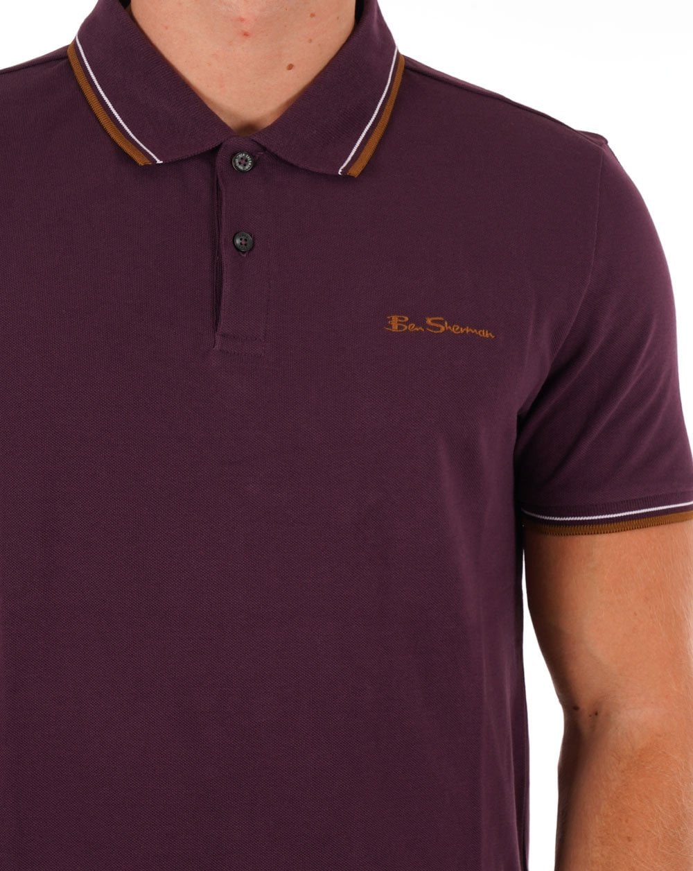 Ben Sherman Poloshirt Pflaume