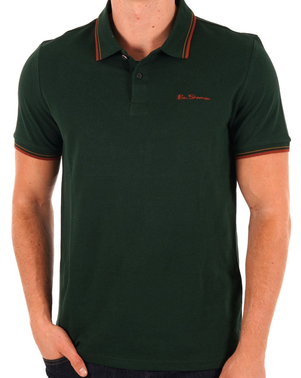 Ben Sherman Poloshirt Dunkelgrün