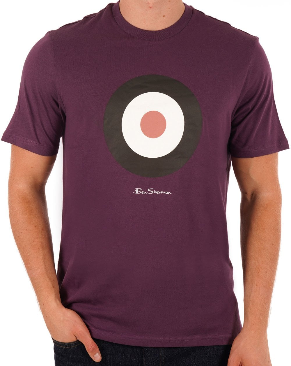 Ben Sherman Signature Target T-Shirt Pflaume