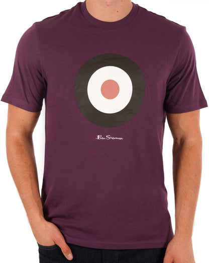 Ben Sherman Signature Target T-Shirt Pflaume