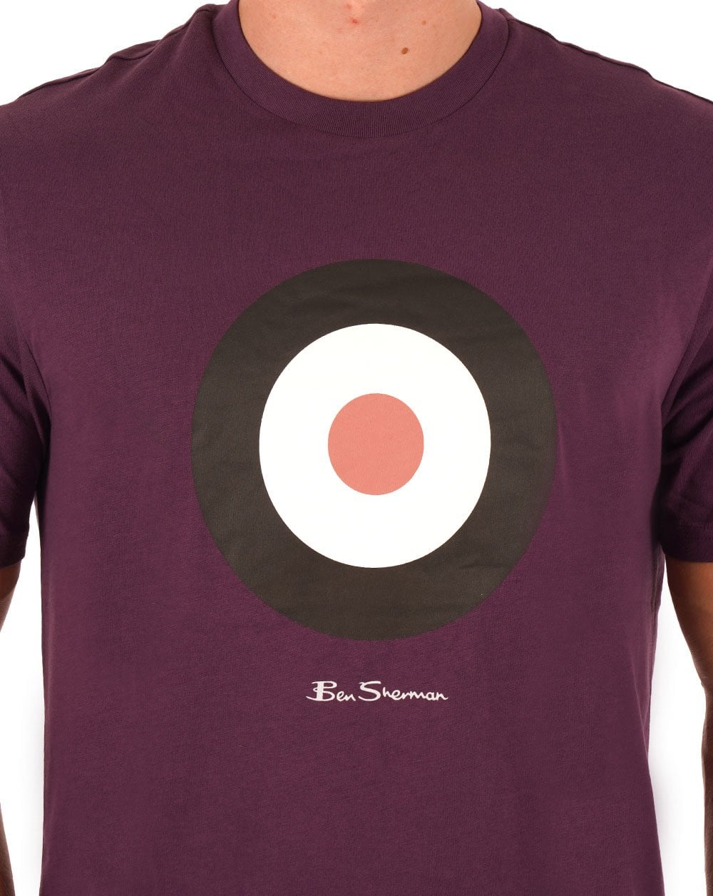 Ben Sherman Signature Target T-Shirt Pflaume