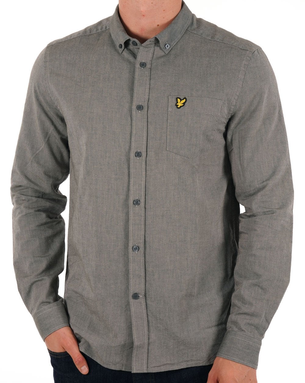 Lyle &amp; Scott Leichtes Oxford-Hemd Cove/Mountain Moss