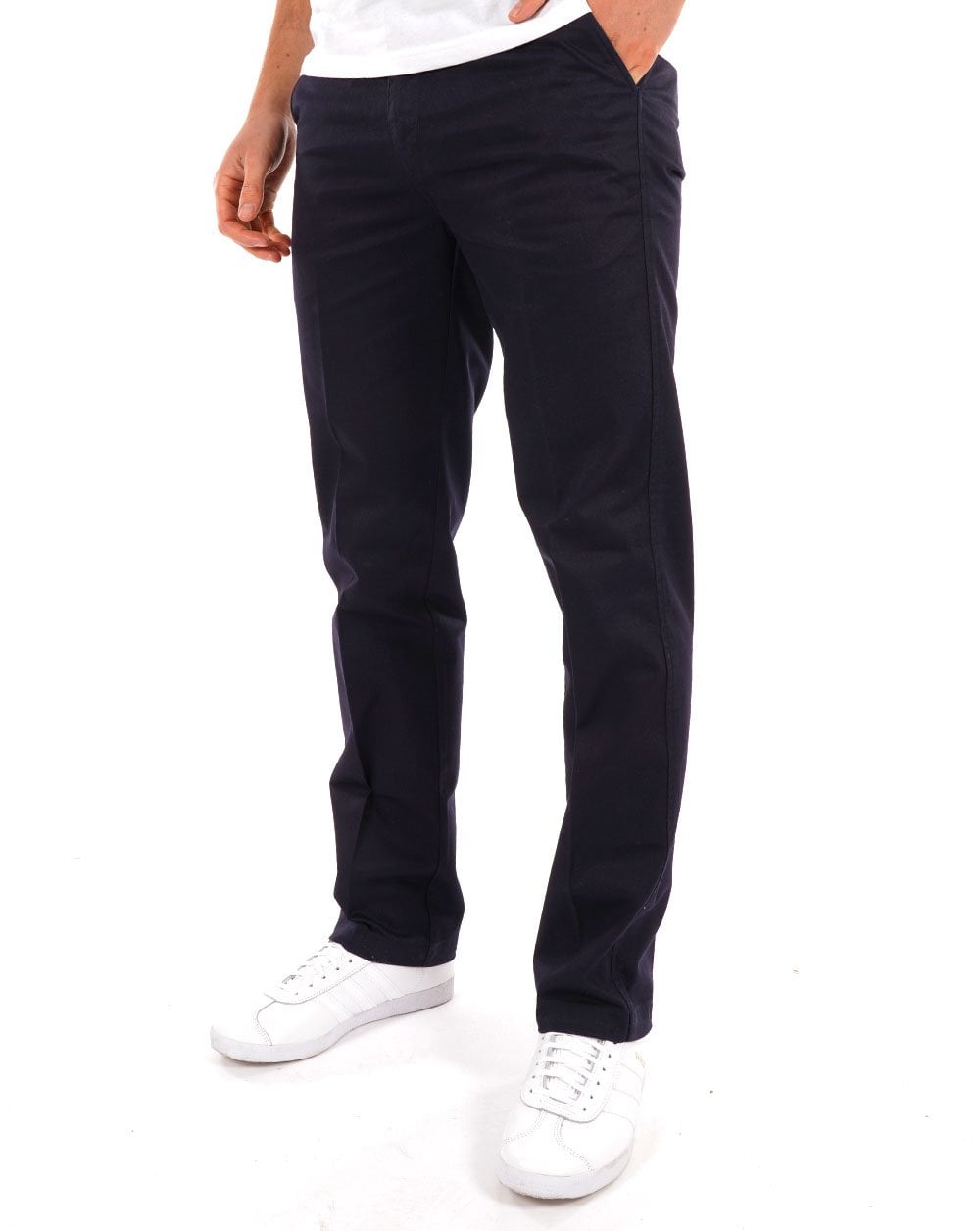 Real Hoxton – Hose mit Bügelfalten, Marineblau