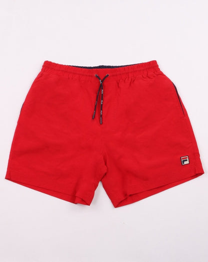 Fila Vintage Badeshorts Rot/Marineblau
