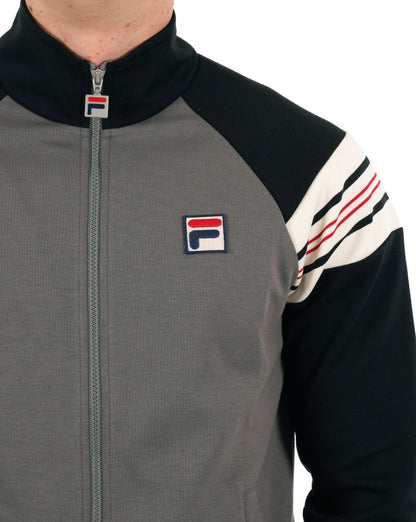 Fila Vintage Advantage Trainingsjacke Grau/Schwarz/Rot