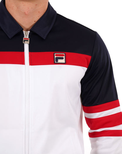 Fila Vintage Vilas OG Trainingsoberteil Weiß / Marineblau
