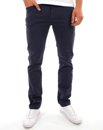 Gant – Elegante Jeans aus Baumwolltwill in normaler Passform, Marineblau