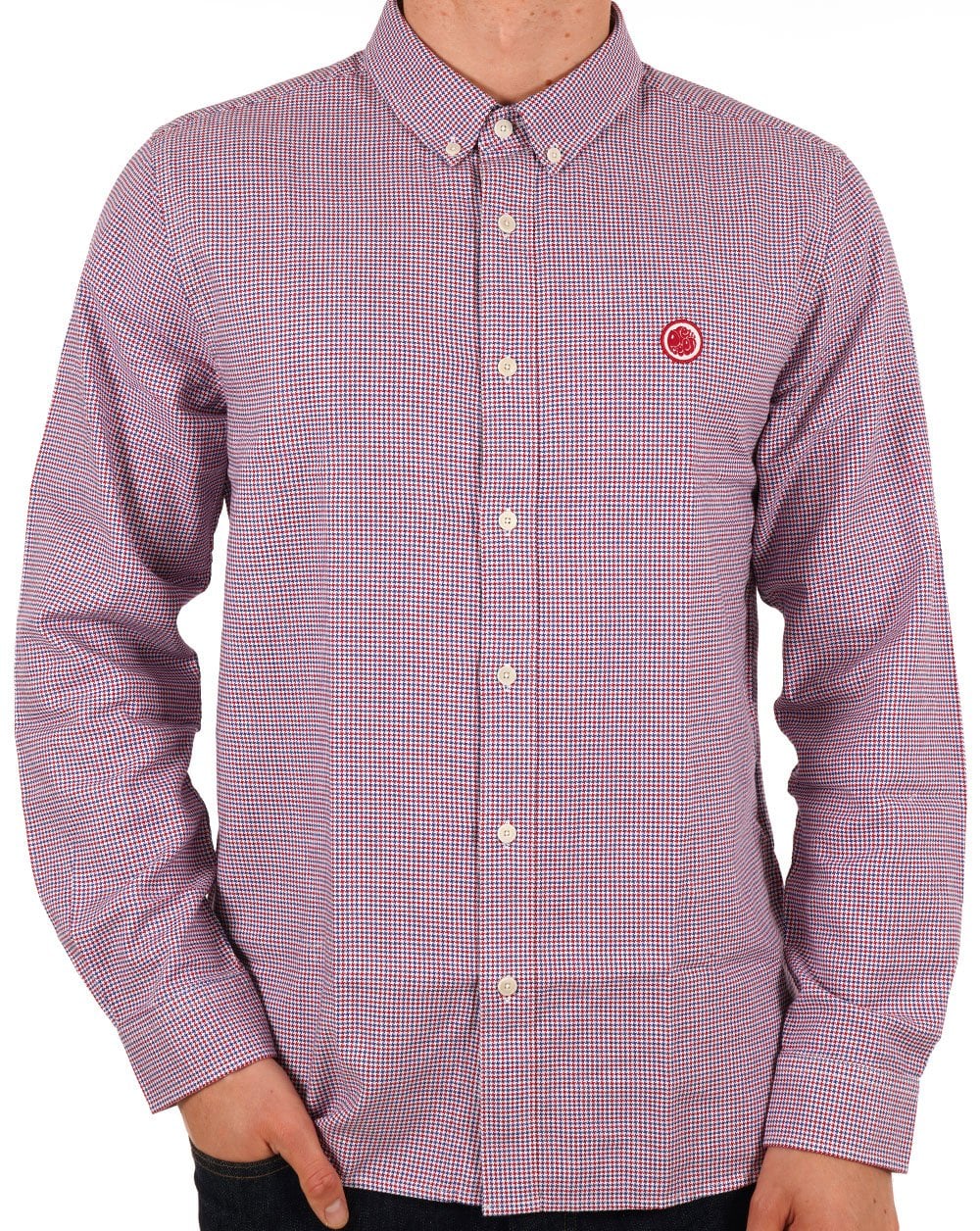 Pretty Green Hahnentritthemd Rot