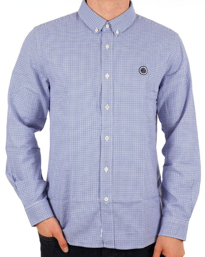 Pretty Green Hahnentritthemd Blau