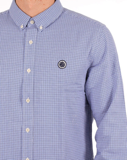 Pretty Green Hahnentritthemd Blau