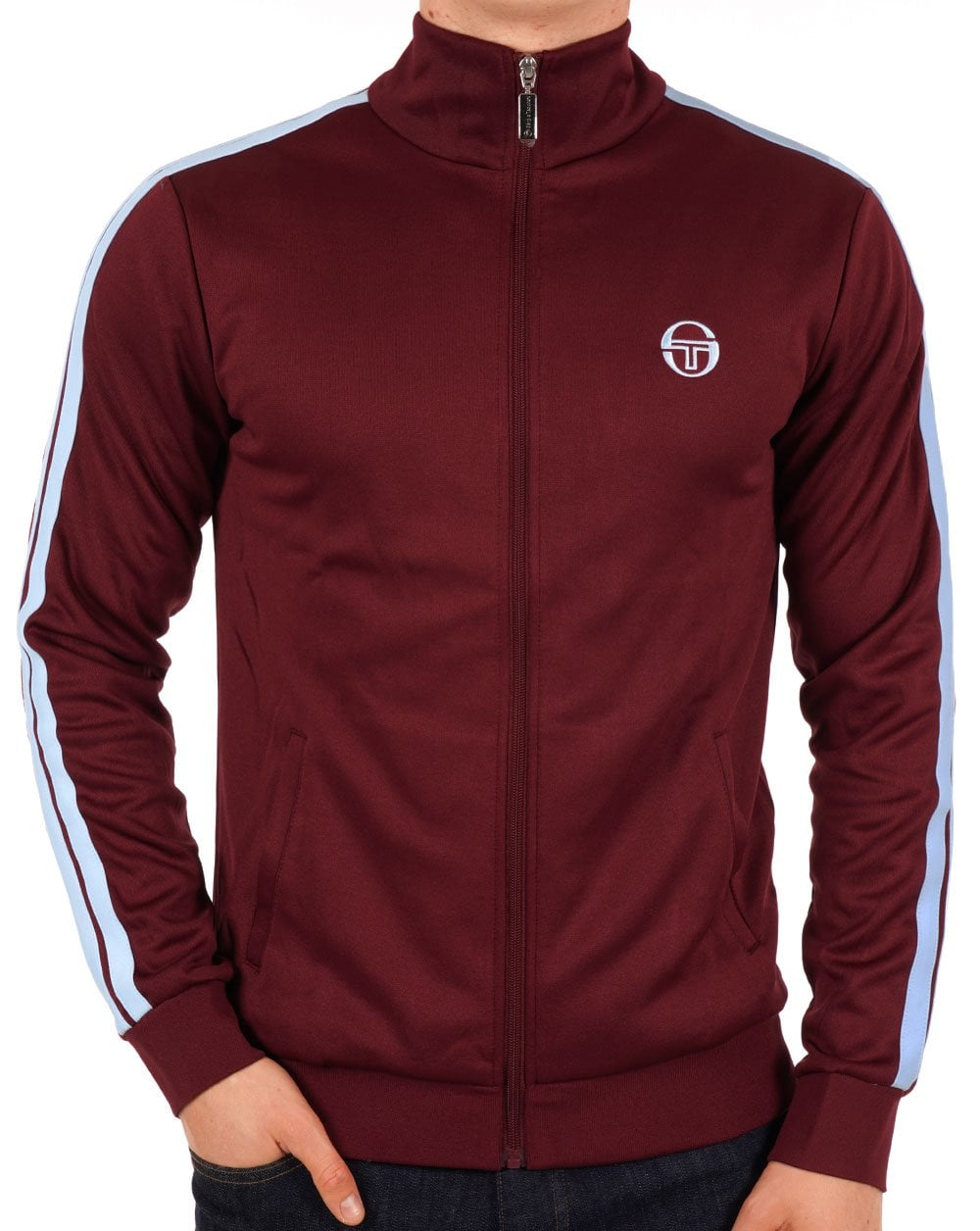 Sergio Tacchini Ace Track Top Weinrot/Himmelblau