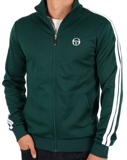 Sergio Tacchini 2-Streifen-Trainingsjacke Grün Weiß
