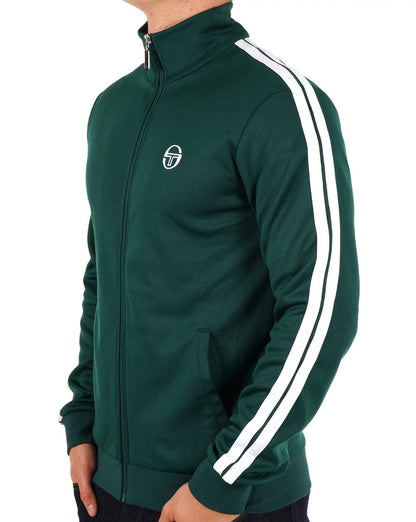 Sergio Tacchini 2-Streifen-Trainingsjacke Grün Weiß