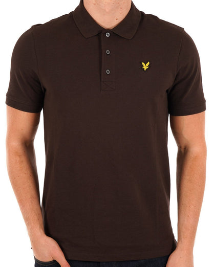 Lyle And Scott – Poloshirt in Dunkelschokolade