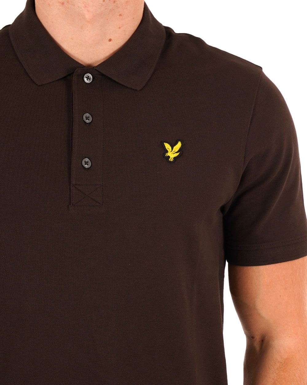 Lyle And Scott – Poloshirt in Dunkelschokolade
