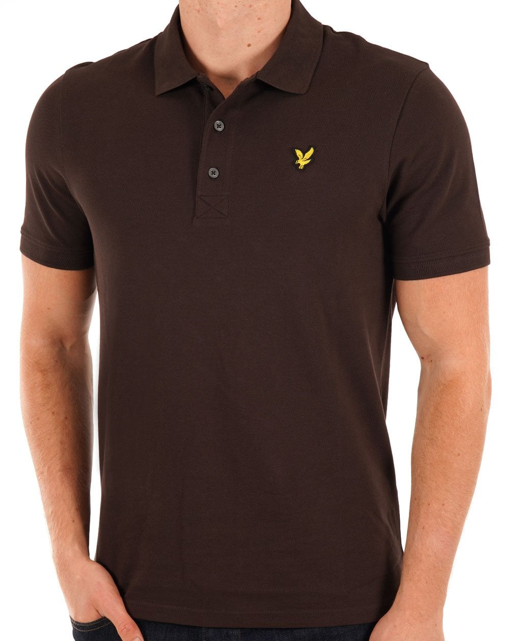 Lyle And Scott – Poloshirt in Dunkelschokolade
