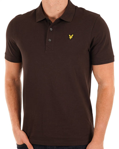 Lyle And Scott – Poloshirt in Dunkelschokolade