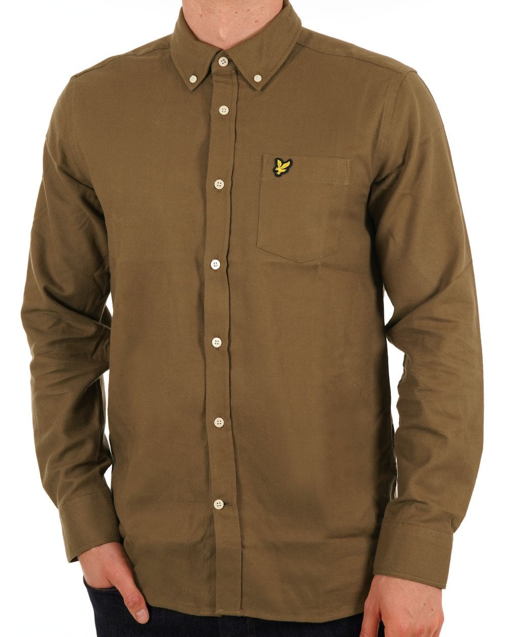 Lyle &amp; Scott Flanellhemd Khaki