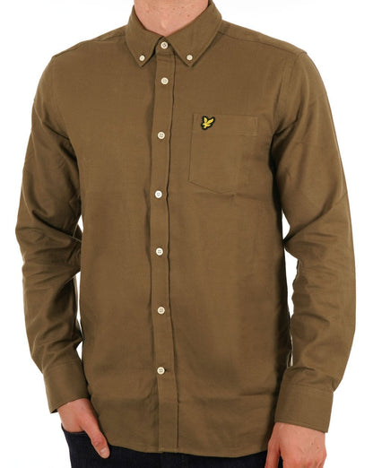 Lyle &amp; Scott Flanellhemd Khaki