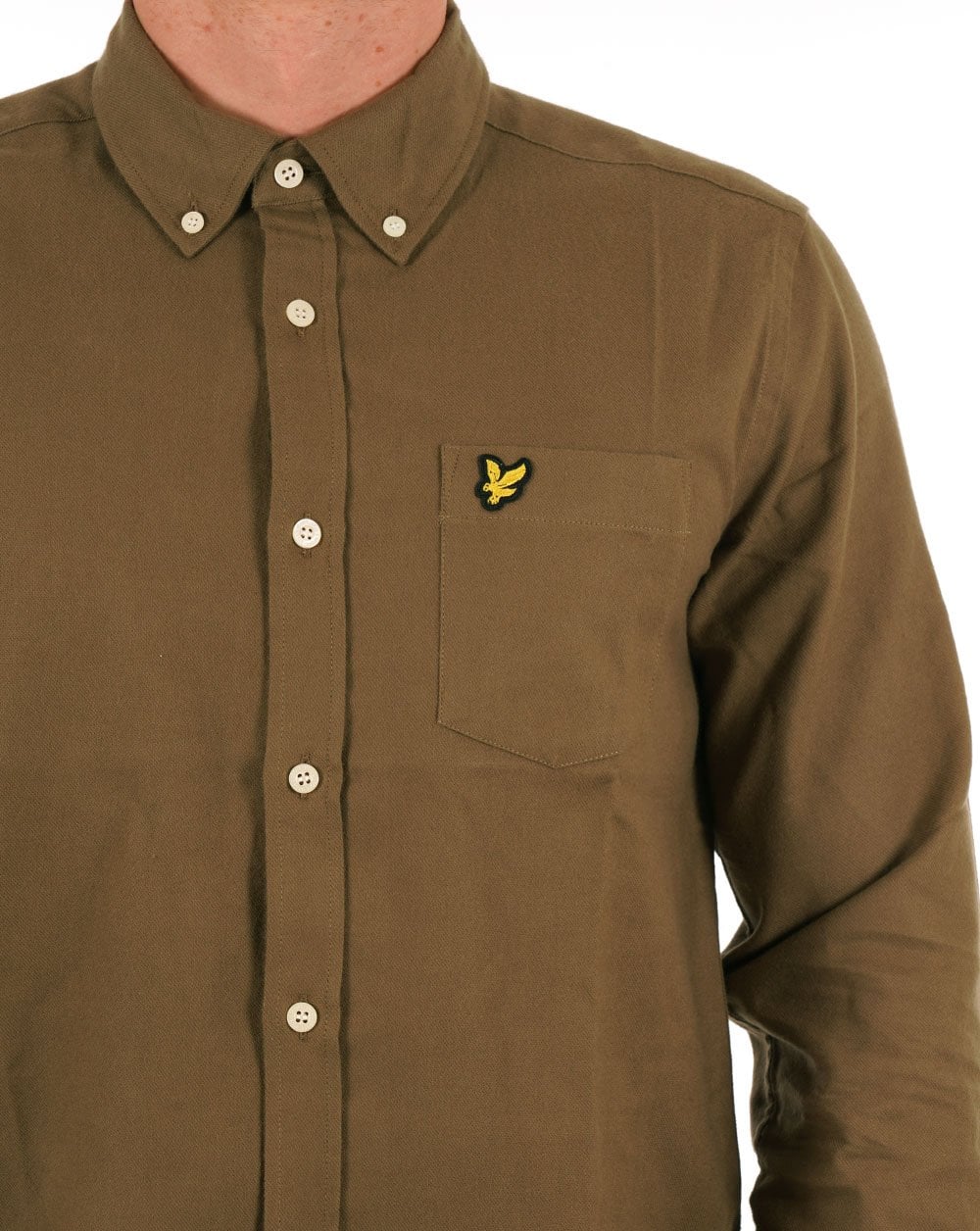 Lyle &amp; Scott Flanellhemd Khaki