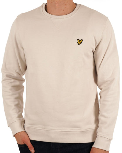 Lyle And Scott Sweatshirt mit Rundhalsausschnitt, Heller Nebel