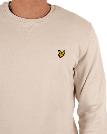Lyle And Scott Sweatshirt mit Rundhalsausschnitt, Heller Nebel