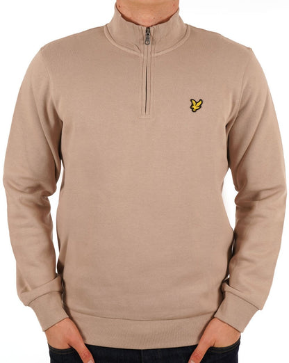 Lyle And Scott Sweatshirt mit Viertelreißverschluss Cobblestone