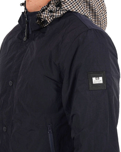 Weekend Offender Saunders AW Jacke Marineblau/Karo