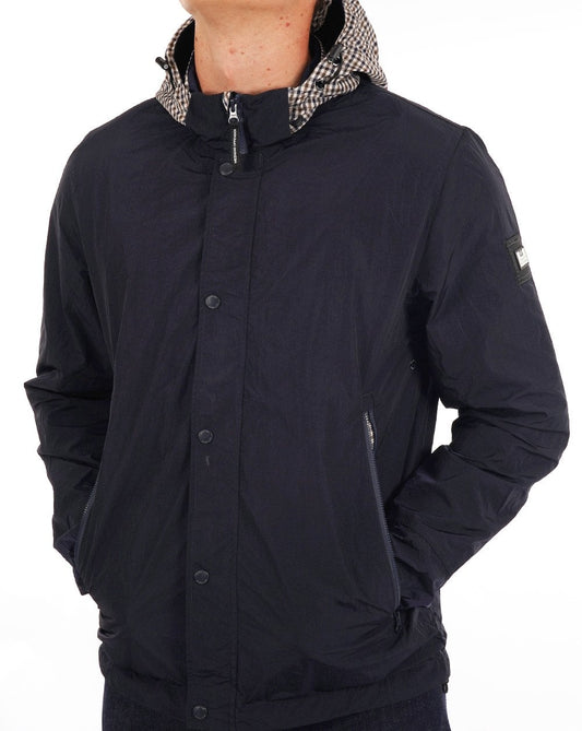 Weekend Offender Weekend Offender Saunders AW Jacke Marineblau/Karo