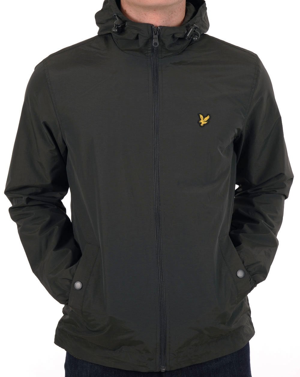 Lyle &amp; Scott – Kapuzenjacke mit durchgehendem Reißverschluss in Rotguss