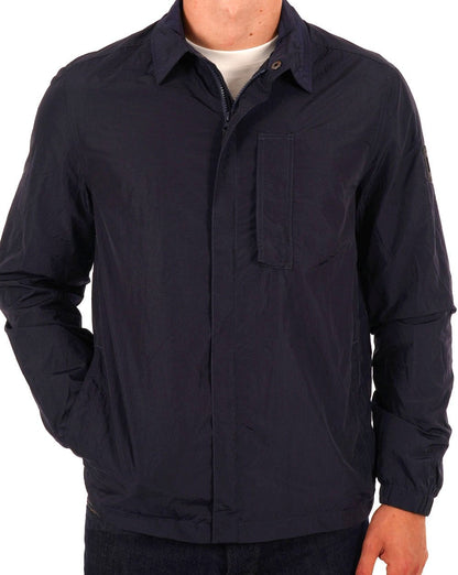 Weekend Offender Porter Überhemd Marineblau