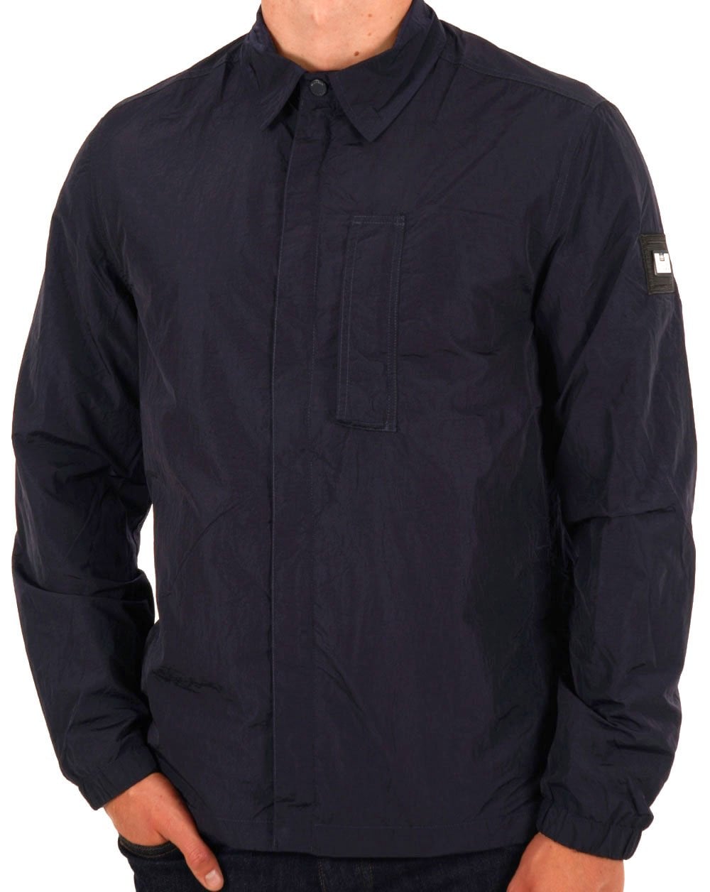Weekend Offender Porter Überhemd Marineblau