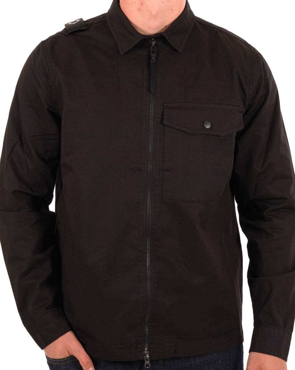 Ma.strum Pd Full Zip Overshirt Schwarz
