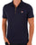 Fila Vintage Rib Zip Polo Shirt Navy