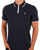 Weekend Offender Zip Polo Shirt Navy