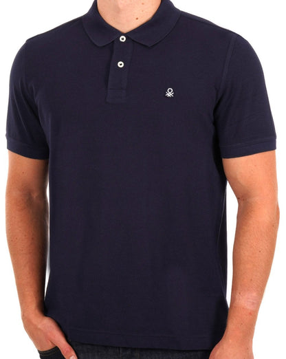 Benetton Poloshirt Marineblau