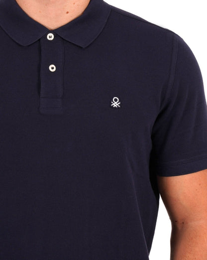 Benetton Poloshirt Marineblau