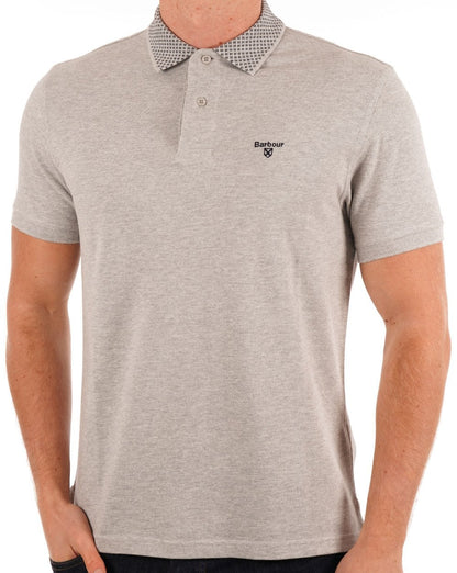 Barbour Bothian Poloshirt Graumeliert
