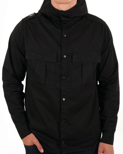 Ma.strum Pd Hooded Parade Overshirt Schwarz