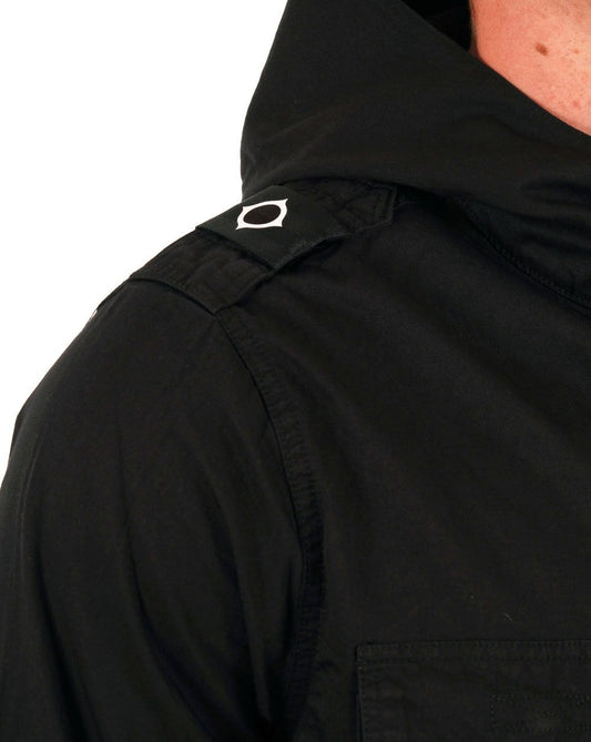 Ma.Strum Ma.strum Pd Hooded Parade Overshirt Schwarz