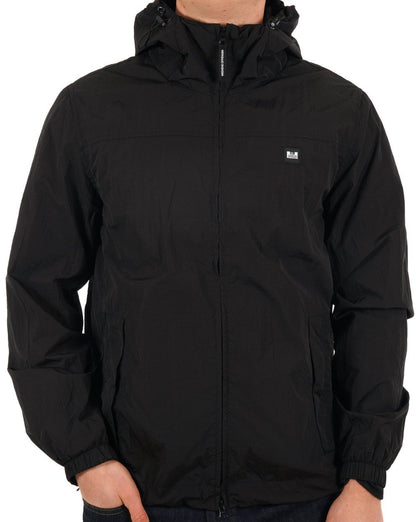 Weekend Offender Windbreaker mit Kapuze Schwarz