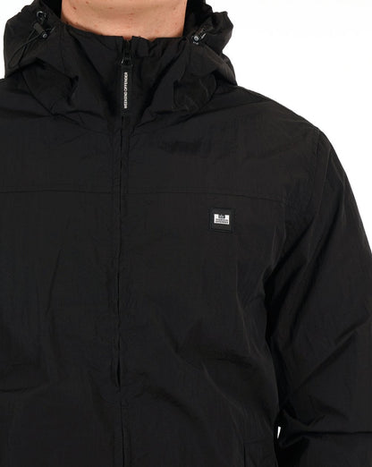 Weekend Offender Windbreaker mit Kapuze Schwarz