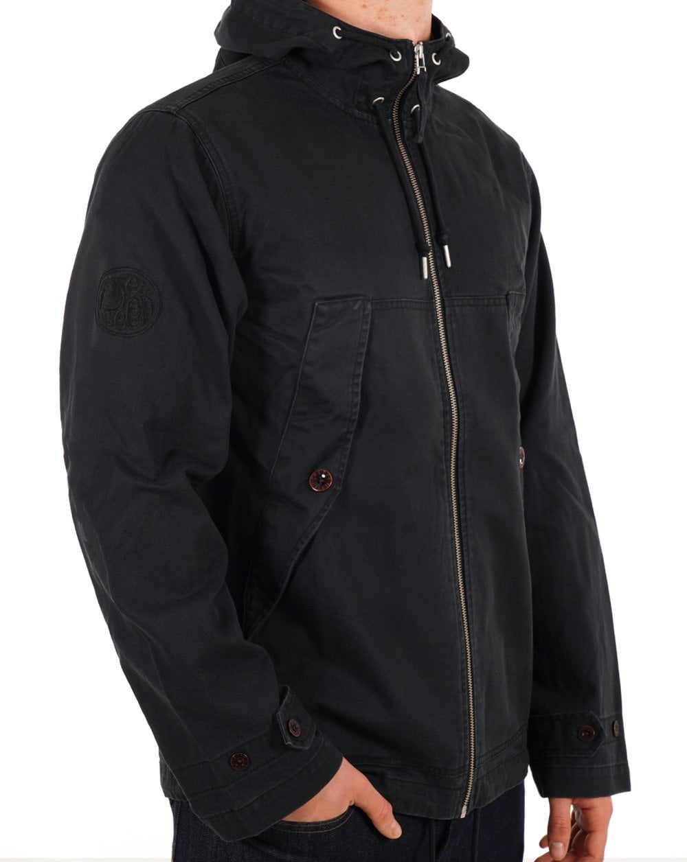 Pretty Green Cooper Jacke Schwarz